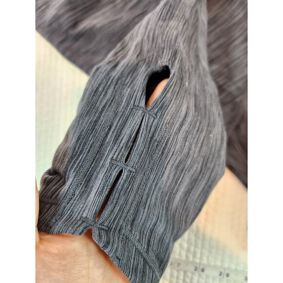 prAna Women’s Gray Yoga Leggings Large High Waist Crop Activewear Stretch - Picture 6 of 6